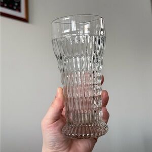 Singular Vintage Jeanette CO Clear Ice Cream Bar Soda Fountain 7 Footed Glass